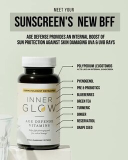 Foto 3 | Complementa El Poder Antioxidante De Las Vitaminas Age Defense De Inner Glow - Venta Internacional.