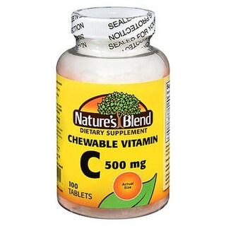 Foto 1 | Tabletas Masticables De Vitamina C Nature's Blend, 100 Tabletas (paquete De - Venta Internacional.