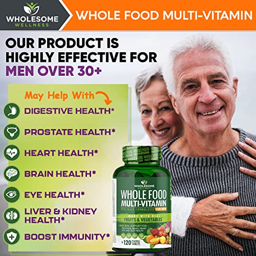 Foto 4 pulgar | Multivitamínico Wholesome Wellness Whole Food Para Hombres, 120 Mesas - Venta Internacional.