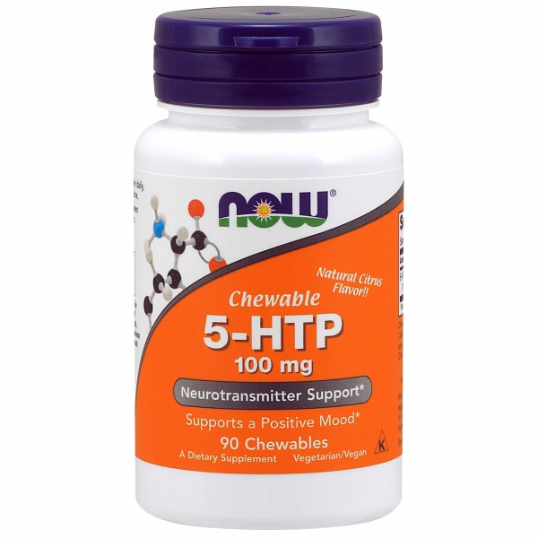 Foto 2 pulgar | Tabletas Masticables Supplement Now Foods 5-htp 100 Mg 90 Unidades - Venta Internacional.