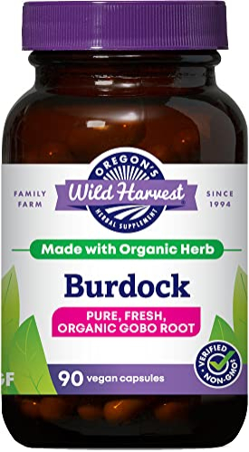 Foto 1 | Suplemento Oregon Wild Harvest Burdock Organic 90 Cápsulas - Venta Internacional.