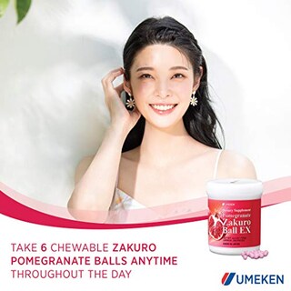 Foto 7 | Suplemento Umeken Con Extracto De Granada Zakuro Balls, 360 Unidades - Venta Internacional.