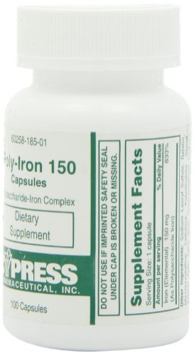 Foto 2 | Suplemento Dietético, Cápsulas De Polihierro, 150 Mg, 100 Cápsulas - Venta Internacional.