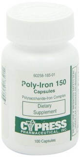 Foto 7 | Suplemento Dietético, Cápsulas De Polihierro, 150 Mg, 100 Cápsulas - Venta Internacional.