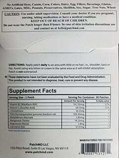 Foto 3 | Parche Tópico Glutathione Plus de Patchmd, Suministro para 30 Días - Venta Internacional