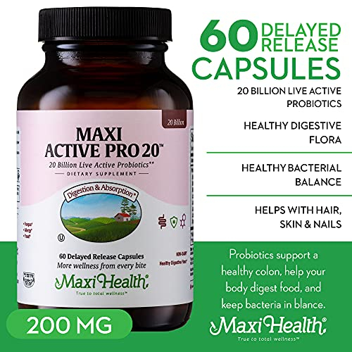 Foto 2 | Suplemento De Probióticos Intestinales Maxi Health Active Pro-20 6 - Venta Internacional.