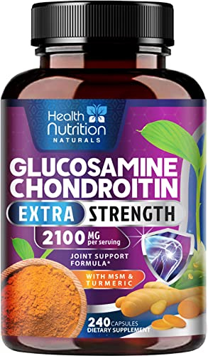 Foto 2 pulgar | Suplemento Health Nutrition Naturals: Glucosamina Y Condroitina - Venta Internacional.