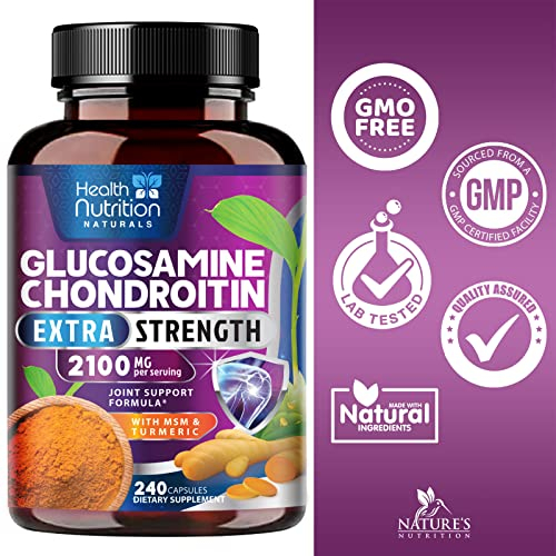 Foto 5 pulgar | Suplemento Health Nutrition Naturals: Glucosamina Y Condroitina - Venta Internacional.