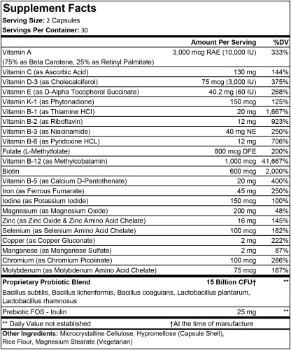 Foto 3 pulgar | Suplemento Procare Health Multivitamínico Bariátrico Y Probiótico - Venta Internacional.