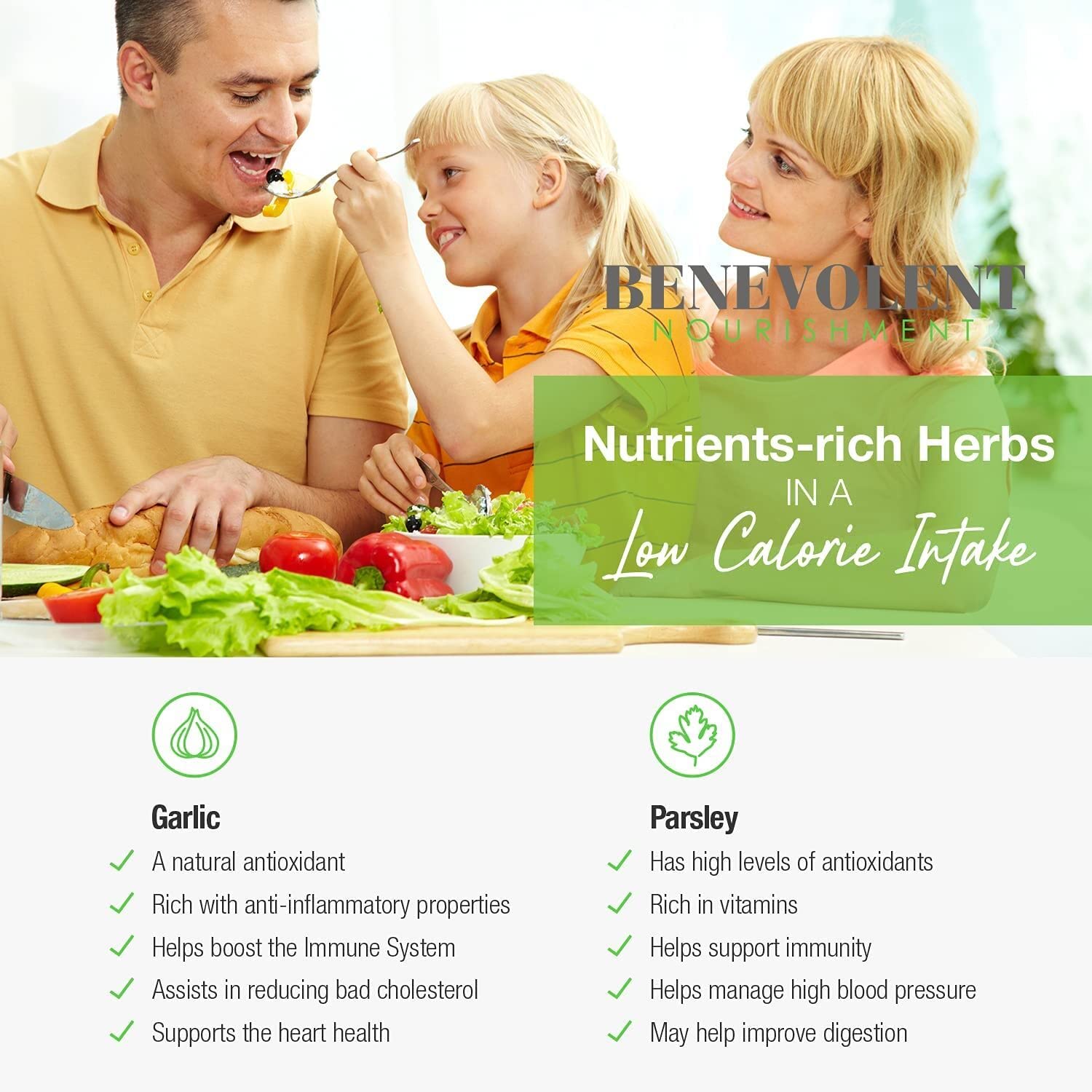 Foto 5 pulgar | Suplemento Benevolent Nouriment Con Ajo Y Perejil Inodoros - Venta Internacional.
