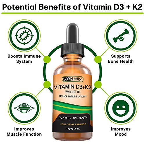 Foto 3 | Suplemento Líquido De Vitamina D3 + K2 De Sbr Nutrition, 30 Ml - Venta Internacional.