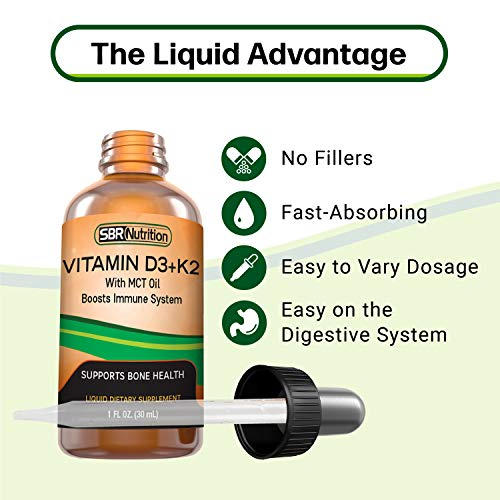 Foto 7 | Suplemento Líquido De Vitamina D3 + K2 De Sbr Nutrition, 30 Ml - Venta Internacional.