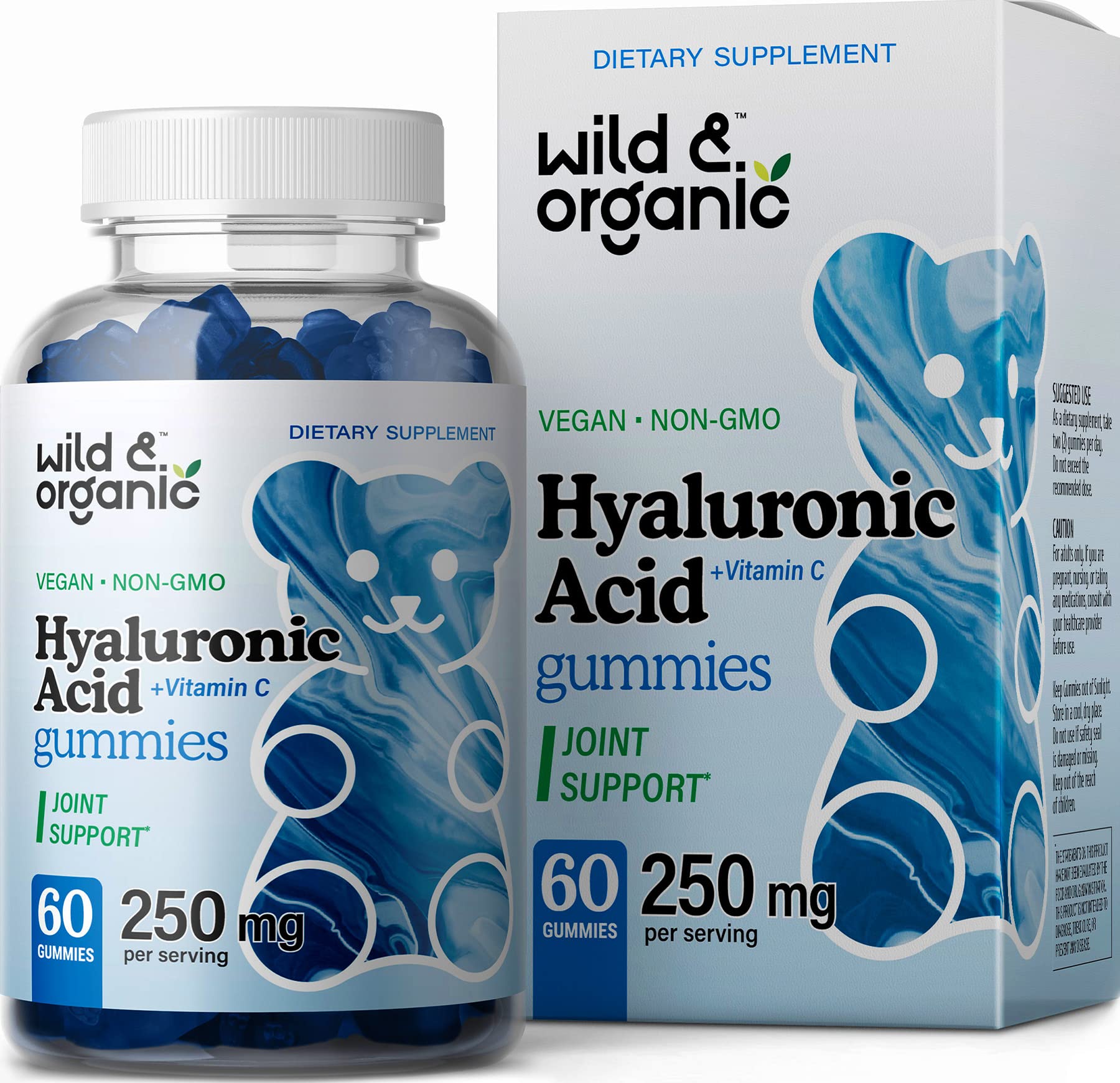 Foto 2 pulgar | Complemente Las Gomitas De Ácido Hialurónico Silvestre Y Orgánico Con Vitamina - Venta Internacional.