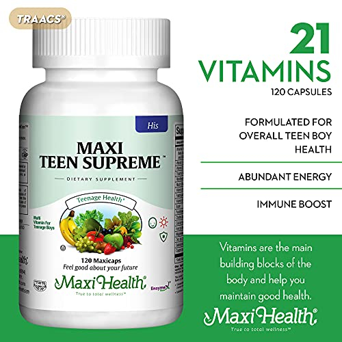 Foto 3 pulgar | Multivitamínico Maxi Health Teen Supreme Para Él 120 Comprimidos - Venta Internacional.