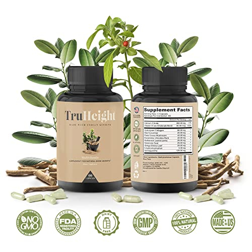 Foto 3 pulgar | Cápsulas Truheight Para Maximizar El Crecimiento De Altura Con Ashwagandha - Venta Internacional.