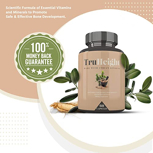 Foto 7 pulgar | Cápsulas Truheight Para Maximizar El Crecimiento De Altura Con Ashwagandha - Venta Internacional.