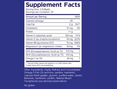 Foto 5 | Complemente El Aceite De Pescado Con Heyedrato Omega 3 Para La Salud Ocular - Venta Internacional.