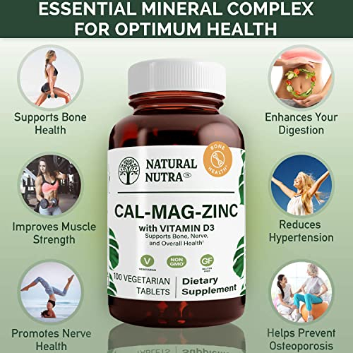 Foto 3 | Suplemento Natural Nutra Calcium Magnesio Zinc +vitamina D3 - Venta Internacional.