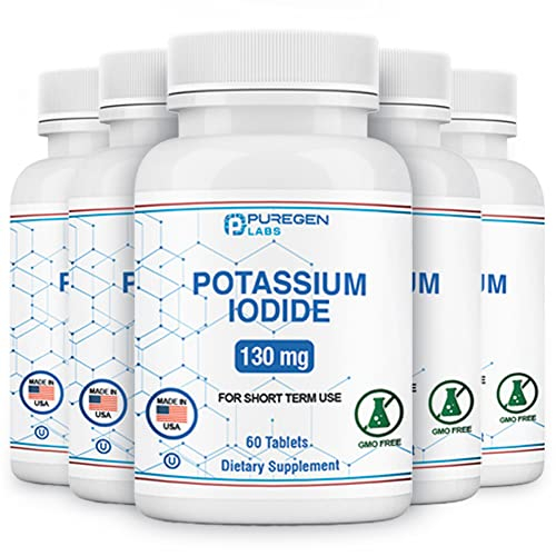 Foto 2 pulgar | Tabletas De Yoduro De Potasio P Puregen Labs 130 Mg X 300 Tabletas - Venta Internacional.