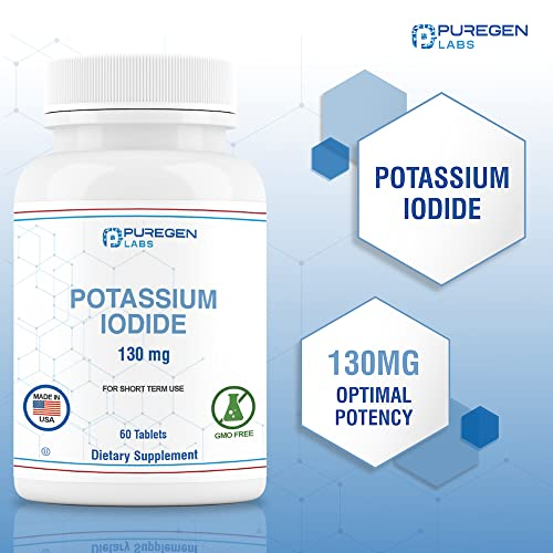 Foto 4 pulgar | Tabletas De Yoduro De Potasio P Puregen Labs 130 Mg X 300 Tabletas - Venta Internacional.