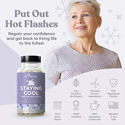 Foto 4 pulgar | Suplemento Eu Natural Staying Cool Menopause Relief 60 Cápsulas - Venta Internacional.