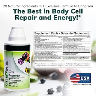 Foto 2 | Suplemento Univera Xtra Concentrate Vital Energy, Botella De 900 Ml - Venta Internacional.