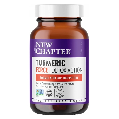 Foto 2 pulgar | Suplemento New Chapter Turmeric Force Detox, 60 Cápsulas Vegetarianas, X2 - Venta Internacional.