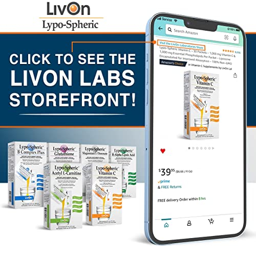 Foto 7 | Suplemento de Glutatión Lipoesférico de Livon Laboratories 450 mg - Venta Internacional