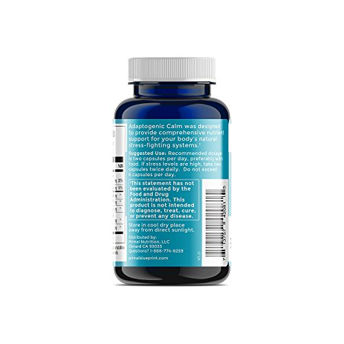 Foto 3 pulgar | Suplemento Primal Blueprint Adaptogenic Calm 30 Cápsulas - Venta Internacional.