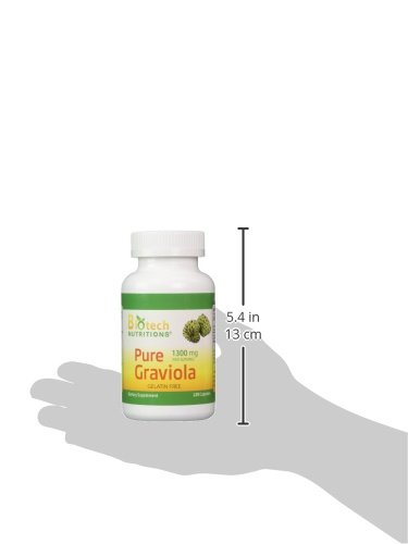 Foto 6 pulgar | Suplemento Biotech Nutritions Graviola 100% Pura 1300 Mg 120  - Venta Internacional.