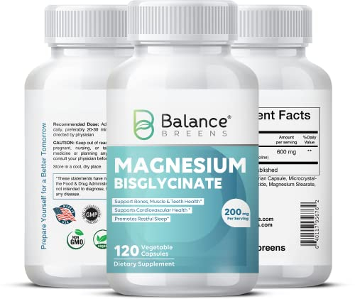 Foto 3 pulgar | Suplemento De Bisglicinato De Magnesio Balancebreens 200 Mg 120 Ca - Venta Internacional.
