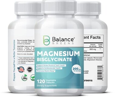 Foto 2 | Suplemento De Bisglicinato De Magnesio Balancebreens 200 Mg 120 Ca - Venta Internacional.