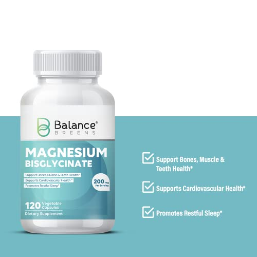 Foto 5 pulgar | Suplemento De Bisglicinato De Magnesio Balancebreens 200 Mg 120 Ca - Venta Internacional.