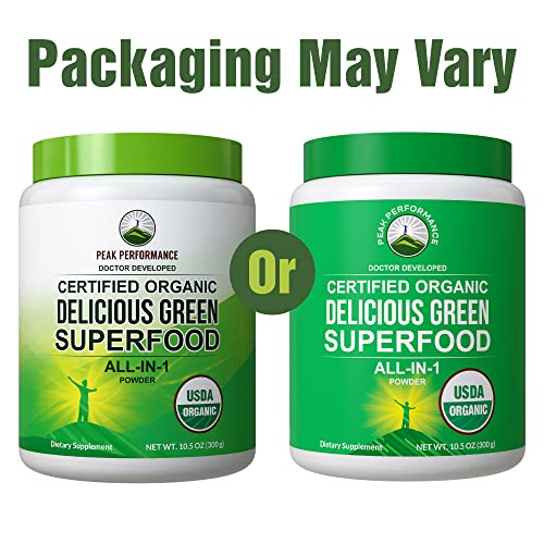 Foto 3 pulgar | Superfood Powder Peak Performance Organic Greens 25 Ing - Venta Internacional.