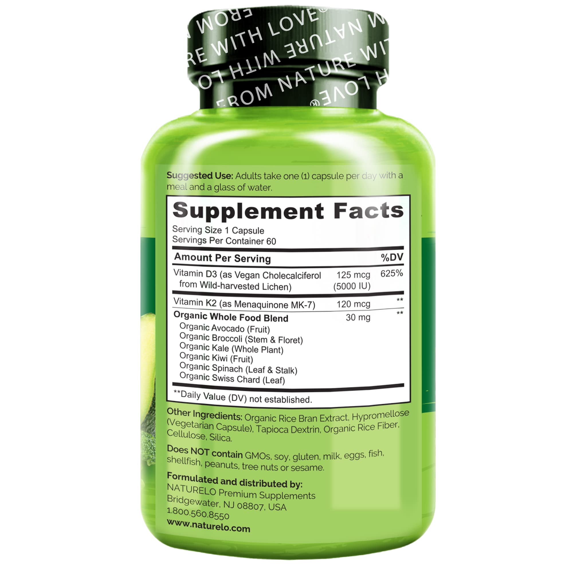 Foto 4 pulgar | Suplemento Naturelo Vegan K2+d3 A Base De Plantas Para El Sistema Inmunológico - Venta Internacional.