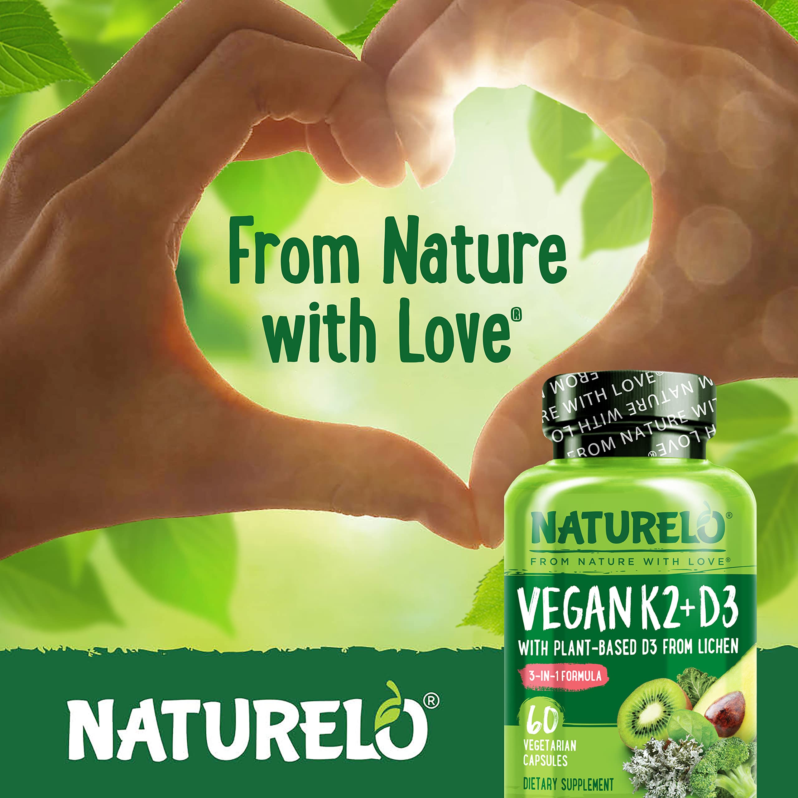Foto 8 pulgar | Suplemento Naturelo Vegan K2+d3 A Base De Plantas Para El Sistema Inmunológico - Venta Internacional.