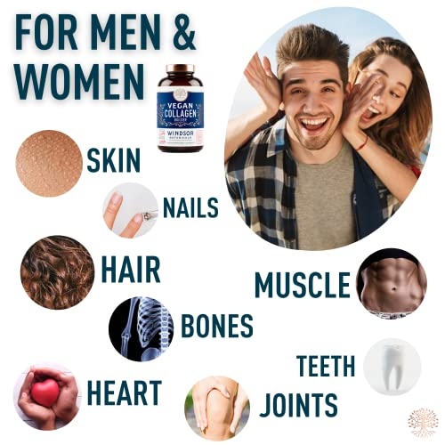 Foto 3 pulgar | Suplementos Windsor Botanicals Vegan Collagen Builder, 30 Comprimidos - Venta Internacional.