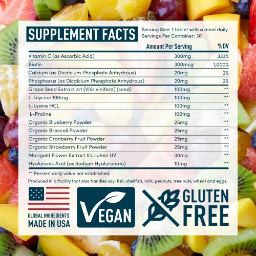Foto 7 pulgar | Suplementos Windsor Botanicals Vegan Collagen Builder, 30 Comprimidos - Venta Internacional.