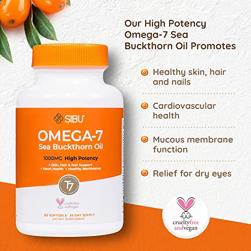 Foto 6 pulgar | Suplemento Sibu Omega-7 Softgels Puro Orgánico De Espino Amarillo  - Venta Internacional.