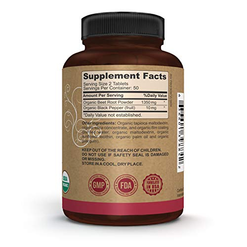 Foto 7 pulgar | Suplemento Pomona Wellness De Remolacha Orgánica 1350 Mg 100 Comprimidos - Venta Internacional.