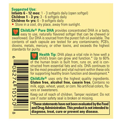 Foto 4 | Suplemento Childlife Essentials Pure Dha Para Niños 90 Cápsulas - Venta Internacional.
