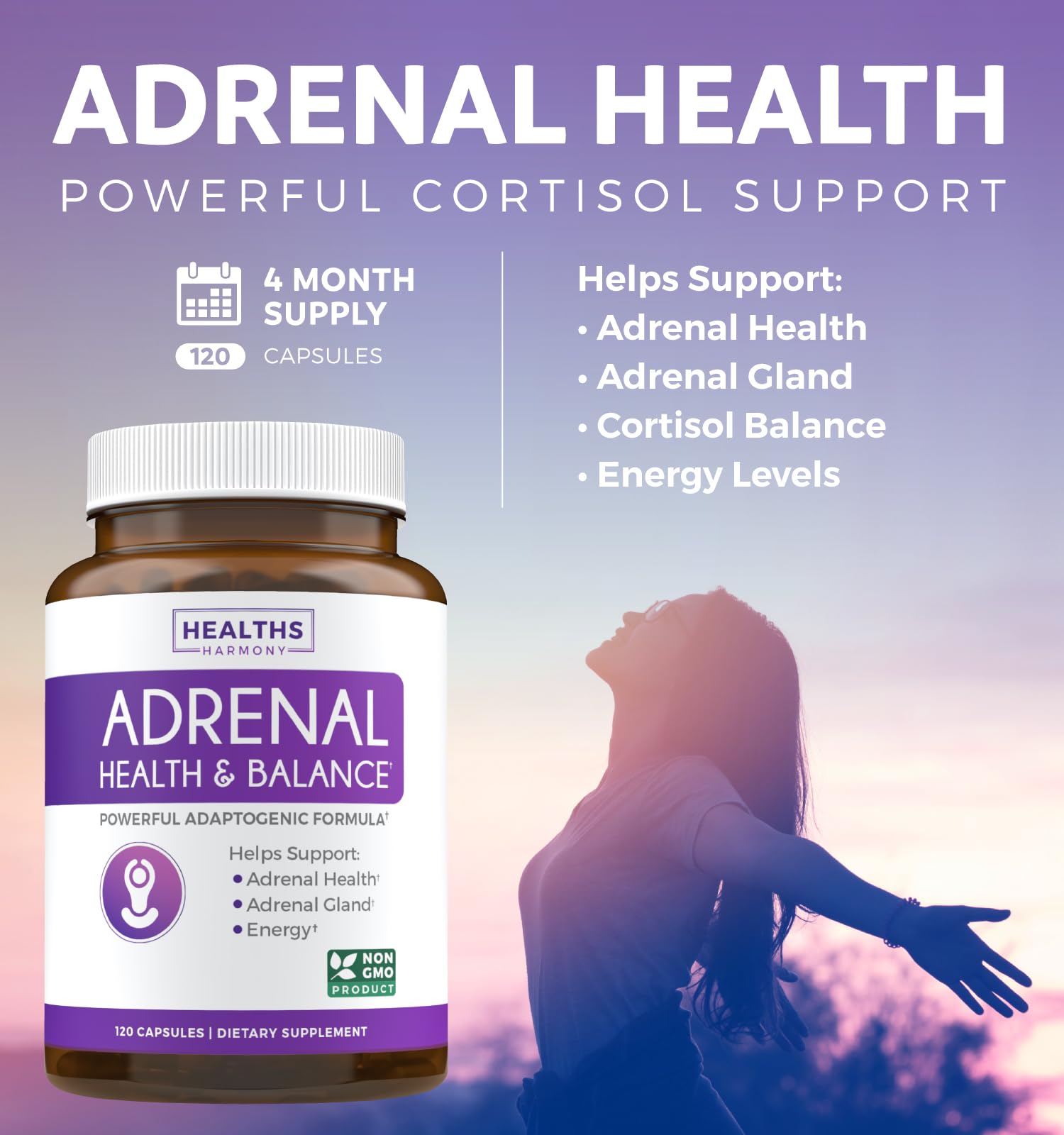 Foto 4 pulgar | Supplement Healths Harmony Suple Support Y Cortisol Manage - Venta Internacional.