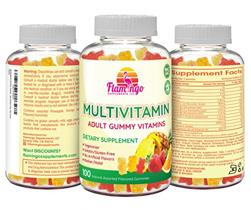 Foto 6 pulgar | Gomitas Multivitamínicas Con Forma De Flamenco, 100 Gomitas Veganas - Venta Internacional.