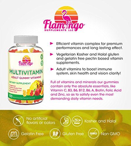 Foto 7 pulgar | Gomitas Multivitamínicas Con Forma De Flamenco, 100 Gomitas Veganas - Venta Internacional.