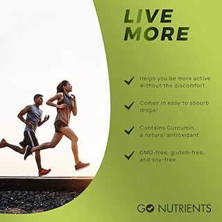 Foto 4 | Líquido Supplement Go Nutrients Turmeric Ease De 60 Ml Con Black P - Venta Internacional.