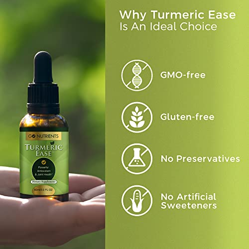 Foto 6 pulgar | Líquido Supplement Go Nutrients Turmeric Ease De 60 Ml Con Black P - Venta Internacional.