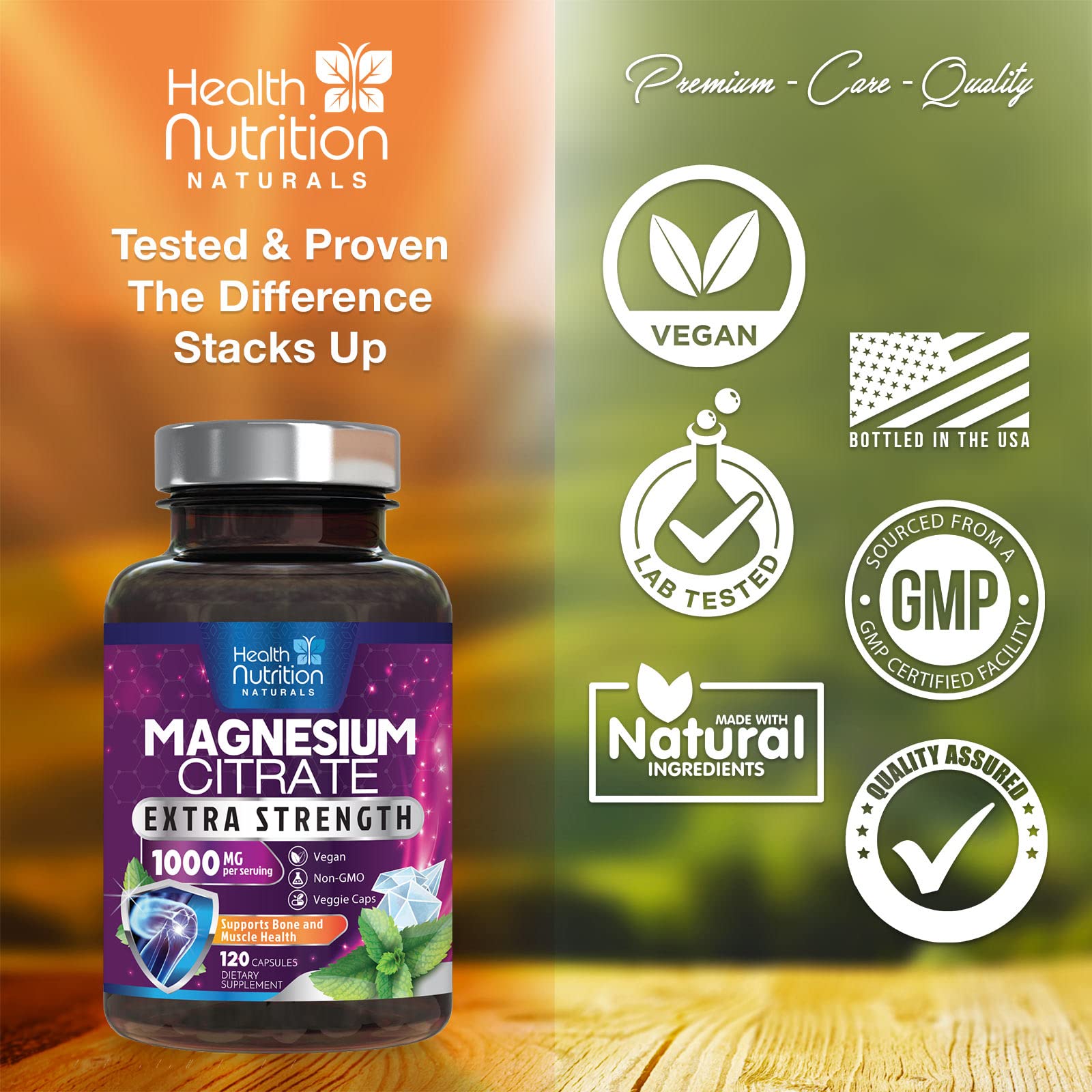 Foto 5 pulgar | Suplemento Health Nutrition Naturals Citrato De Magnesio 1000 Ml - Venta Internacional.