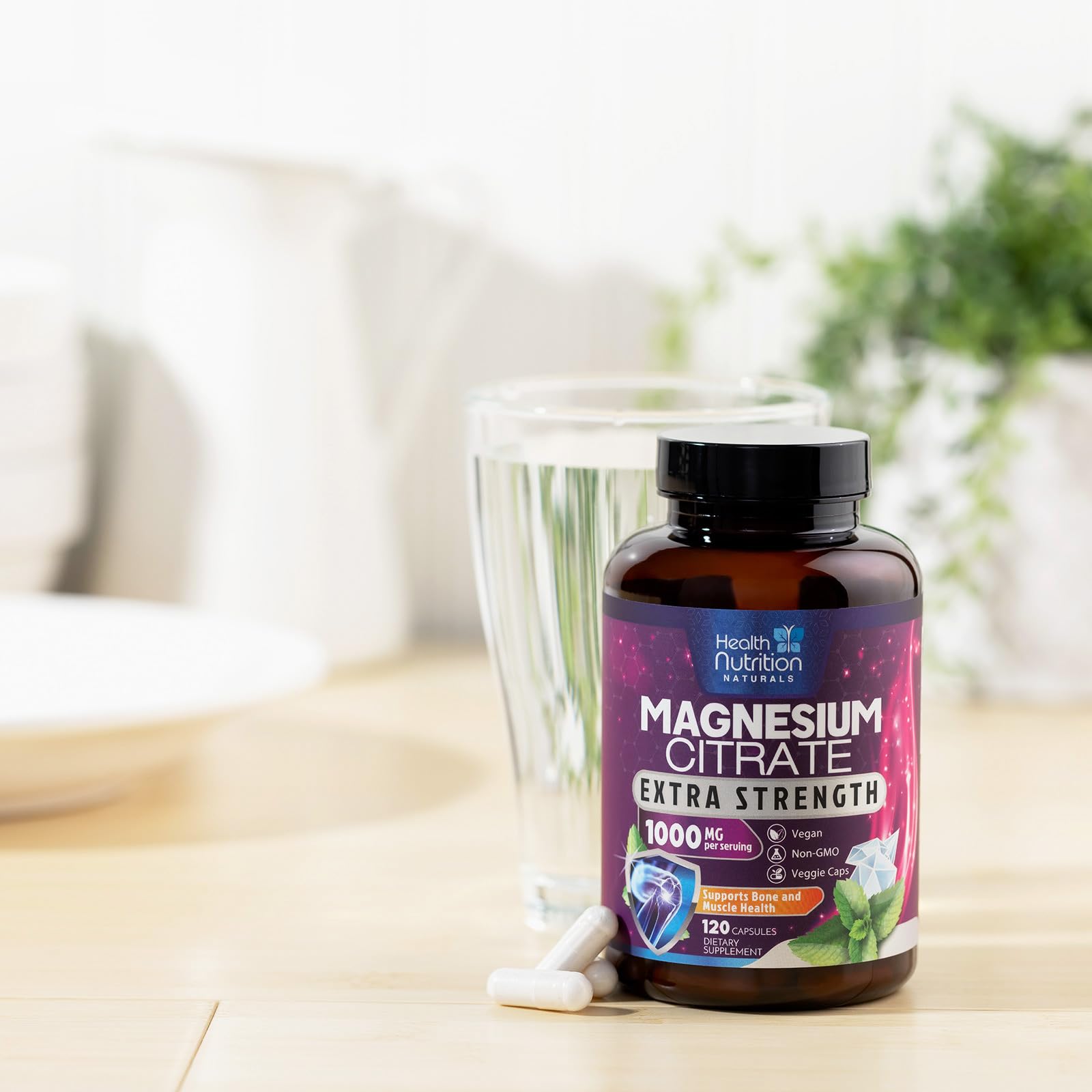 Foto 8 pulgar | Suplemento Health Nutrition Naturals Citrato De Magnesio 1000 Ml - Venta Internacional.