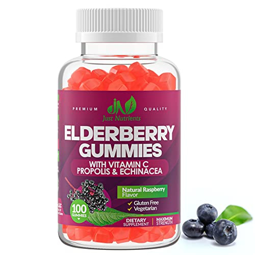 Foto 2 pulgar | Gomitas Supplement Just Nutrients Con Saúco Y Sambucus, 100 Unidades - Venta Internacional.