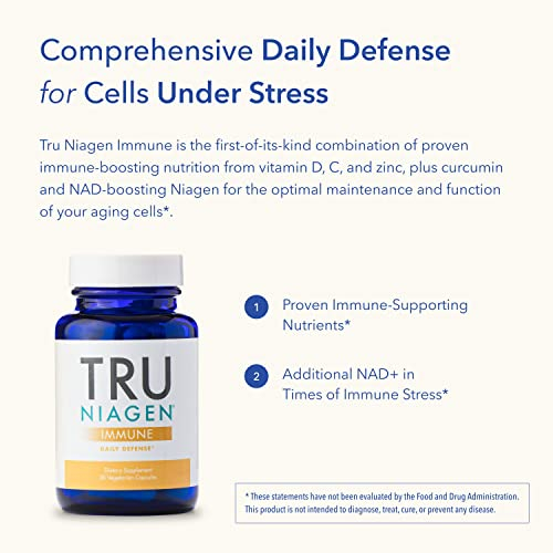Foto 5 pulgar | Suplemento Tru Niagen Immune Support Con Vitamina C, D3, 2000 Ui - Venta Internacional.